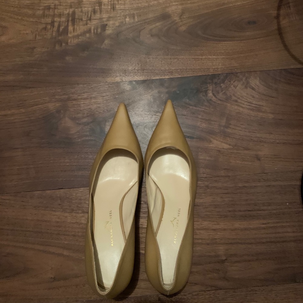 Lightly worn Alexandra Neel camel leather heels